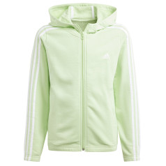 Adidas 3 Stripes Full-Zip Hoodie meiteņu sporta krekls IS2632 / zaļš / 170 cm