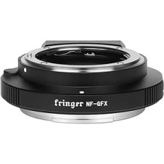 Fringer NF-GFX (FR-NFTG1) Camera Lens Mount Adapter Auto Focus Built-in Electronic Aperture Compatible Nikon D, G, E Lens Sigma Tamron NF to Fuji Fujifilm GFX100s/50R/50S Camera Adapters