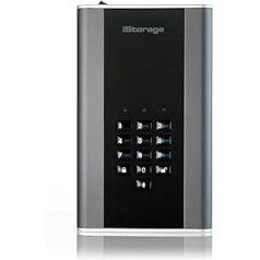 iStorage diskAshur DT2 4 TB Secure Encrypted Desktop Hard Drive FIPS Level-2 Password protected Dust/Water Resistant. IS-DT2-256-4000-C-G
