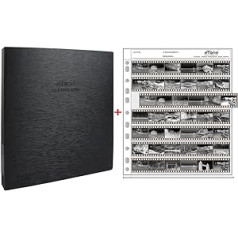 Acid-free Archival Storage Box Archival 3 Ring Binder with Archival Sheets 135 35 mm Negative Page Protection 120 Negative Sleeves 135 Negative Archival Sleeves Negative Folder (Filmalbum+50 x 135)