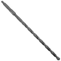 Roof Window A345 HSS Extra Long Length Drill, Black Oxide Finish, Morse Taper Shaft, Spiral Flute, 118 Degree Tip Angle