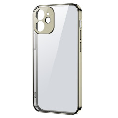 Īpaši plāns caurspīdīgs korpuss ar metālisku rāmi iPhone 12 Pro zeltam