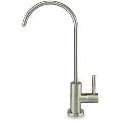 smardy UNO201 Osmosis Tap Stainless Steel 360° Swivelling for Reverse Osmosis and Water Filter 1/4 Inch (6.35 mm)