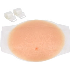 Hztyyier Fake Pregnancy Belly, Soft Silicone Pregnant Belly for Movie Props, Costume Cosplay Props for Pregnant Women (4-5 Months)