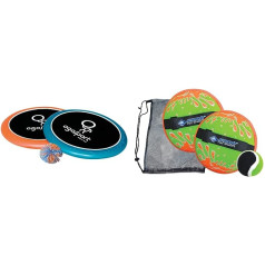 Schildkröt Funsports Ogo 970222 Soft Disc Sport Set, Standard Size, Blue, Orange, Diameter 29 cm, 970090 & Funsports Ball, Neoprene Velcro Ball Set, One Size