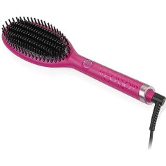 ghd Glide Hot Air Hair Brush - Professional Straightening Hair Brush Blow Dryer, Ceramic Hot Brush Hair Straightener Styler and Blow Dryer Brush - Orchid Pink, Pink Collection