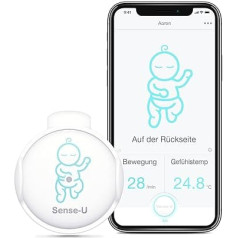 Sense-U Baby Breathing Monitoring, Baby Monitor & Rollover Motion Sensor