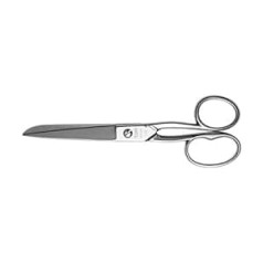 nippes Solingen Household Scissors, Nickel-Plated Steel, 18 cm, Multi-Purpose Scissors, Universal Scissors, Kitchen Scissors, Craft Scissors, Scissors for Office Supplies and Stationery, 1 Piece,