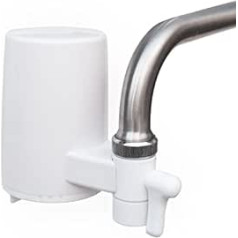 TAPP Water Tapp 1 Water Filter for Tap (Reduces Chlorine Content, Pesticides, Heavy Metals), White, Chrome, 1500 Litres