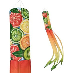 Madrona Brands Slice of Summer 5ft Heavy Duty Outdoor Windsock