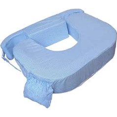 MY BREST FRIEND 0027 Zwilling Plus Stillen Pflege Kissen, Blau Weiß Streifen, blau, 1 Stück (1er Pack)