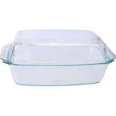 Bohemia Cristal 093/006/031 SIMAX bowl square approx. 2.8 ltr. with high lid made of heat-resistant borosilicate glass