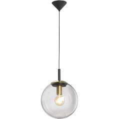 Fischer&Honsel Dini Pendant Light, Plastic, 40 W, Black