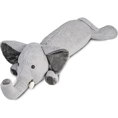 Nuffeldöns Elephant Cuddly Toy Neck Roll Positioning Pillow for Children Soft and Fluffy