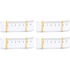 Hemoton Pack of 100 Disposable Paper Measuring Tape Paper Ruler for Infant Head Body Measurement 1 Meter 40