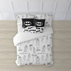 BELUM Batman Duvet Cover Model Batman Features Duvet Cover with Buttons Duvet Cover 100% Cotton Quality Duvet Cover (80 cm Bed (140 x 200 cm)