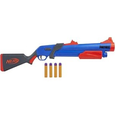 Hasbro Nerf Fortnite Pump SG Blaster - Pump Action Mega Dart Blaster - Rear Loader - 4 Nerf Mega Darts - For Children, Teenagers and Adults