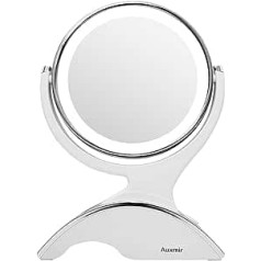 Auxmir LED Illuminated Cosmetic Mirror with 1X/10X Magnification