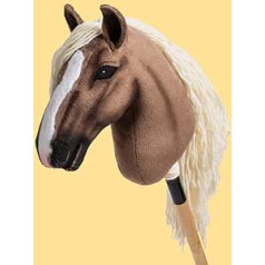 HUMMA Finnhorse Hobby Horse - Brown with Blonde Mane