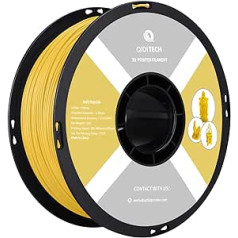 QIDI TECH ABS Rapido Filament 1.75 mm, 3D Printer Filament, ABS 1 kg Spool (2.2 lbs), Suitable for High Speed Printing, 3D Printing Filament Fit Most FDM 3D Printers, Highly Resistant, Yellow Filament