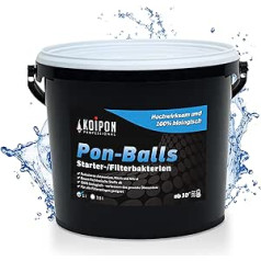 KOIPON Pon-Balls 1L Filter Starter, Nitrifying Bacteria & Pond Starter, Pond Bacteria for Pond Care of Garden Pond and Fish Pond, Filter Bacteria Gel Balls