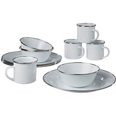 A.Blöchl Western Enamel Cooking Set for 4 People High Quality 12 Piece