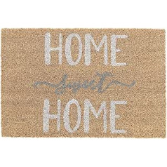 Relaxdays Coconut Doormat, Home Sweet Home Lettering, Doormat, 40 x 60 cm, Weatherproof, Indoor and Outdoor Door Mat, Colourful