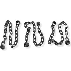 Lego Dark Gray Chain Minifigure Accessories (Set of 3)