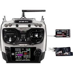 Radiolink AT9S Pro RC Remote Control with Receiver, 10/12 Channels with Receiver R9DS 2.4 GHz Remote Control Transmitter for RC Drone Fleugzeug Sailing Vehicle Car Boat