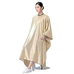 ‎Echaprey Echaprey Professional Adult Salon Cape, Hairdresser Hair Cutting Cape, Waterproof Hairdressing Apron, Gold, 57.09 x 62.99 Inches