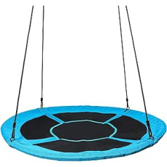 Yorbay Nest Swing Plate Swing Children's Round Swing Outdoor Diameter 150 cm Blue No Fading Maximum Load 400 kg Reusable