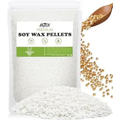 Soy Wax for Candles 1.8 kg, BOYUJK Premium Natural Candle Wax, 100% Soy Wax for Candle Making from Organic Cultivation, No Additives, Harmless and Pure