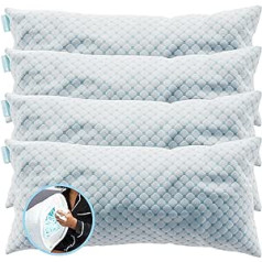 Cloudpillo Premium Memory Foam Pillow, Height-Adjustable Pillow, 40 x 80 cm, Delicate & Breathable, Orthopaedic Pillow to Support Head, Neck & Back, Relaxed Sleeping Comfort