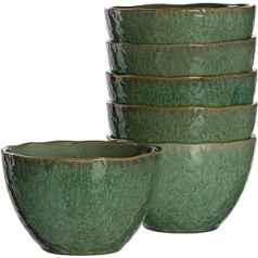 LEONARDO HOME Matera 018540 Set of 6 Bowls Ceramic Green