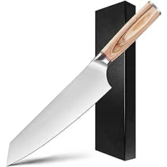 Fubinaty Chef's Knife Professional Kiritsuke Knife High Carbon Stainless Steel Kitchen Cooking Knife with Wooden Handle