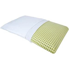 MAPE Scented Pillow Neck Support Pillow Viscoelastic Thermal Soft Foam Pillow with 100% Cotton Cover (Aloe Vera, 70 x 40 x 16 cm)
