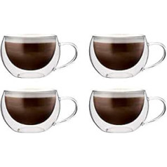 Maxxo set of double-walled thermal coffee glasses, durable glasses with a floating effect, suitable for Turkish tea as well