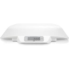 Alecto BC Digital Baby Scales with Zero Measurement Function for Babies and Toddlers up to 20 kg to 5 g Accurate White