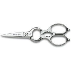 3 Claveles 409 - Multi-Purpose Kitchen Shears, Stainless Steel, Detachable, 20.32 cm