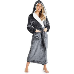 CityComfort Women's Fluffy Bathrobe, Dressing Gown, Fleece Bathrobe for Women, S-XL