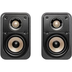 Polk Audio Signature Elite ES10 High Resolution Surround Speaker for Home Theater Stereo Speakers Satellite Speaker HiFi Compatible with Dolby Atmos and DTS:X (Pair) - Black