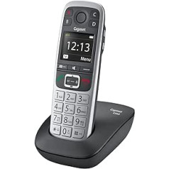 Gigaset E560 - Cordless Seniors DECT Telephone - Emergency Button for 4 SOS Numbers, Side Extra Volume Button, Hands-Free Calling in Excellent Sound Quality, Keypad with Extra Large Buttons, Silver