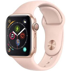 Apple Watch Series 4 (GPS, 40MM) Aluminiumgehäuse, Gold, mit Sportarmband, Sandrosa (Generalüberholt)