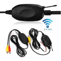 Wireless Adapter for Wireless Colour Video Transmitter and Receiver Kit for Car Reversing Camera Monitor Receiver Cam DVD GPS Car Radio Player Module Adapter Trigger