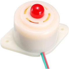 sourcing map DC 12V 100dB active flashing electronic buzzer beep alarm ringtone intermittent sound