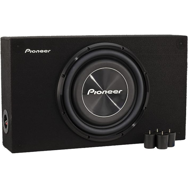 Pioneer TS-A3000LB Passive Subwoofer, Powerful Enclosure Subwoofer with 1500W Maximum Power, 30 cm, IMPP Membrane, Black, Continuous Output 400 W