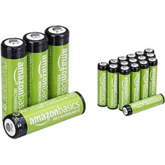 Amazon Basics AA Rechargeable Batteries Pre-Charged Pack of 4 (Appearance May Vary)