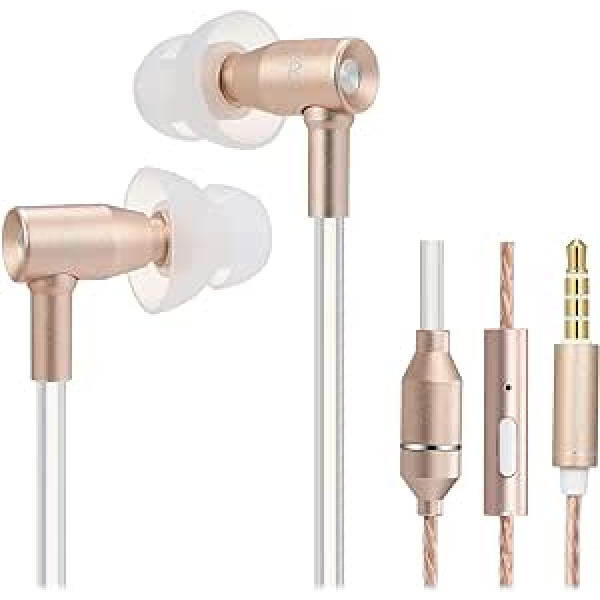 Docooler IBRAIN FC31 Air Tube Anti-Radiation In-Ear Headphones 3.5mm Wired Music Headset Radiation-Free Headphones Noise Reduction Volume Control with Microphone