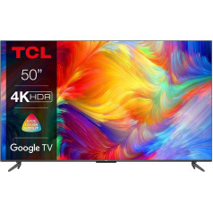 TCL 50P739 50 Inch TV, 4K HDR, Ultra HD, Smart TV Powered by Google TV, Frameless Design (Dolby Vision & Atmos, Hands-Free Voice Control, Compatible with Google Assistant & Alexa)