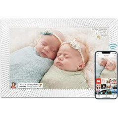 FRAMEO Digital Picture Frame 10.1 Inch with 32G Internal Memory, Smart WiFi Digital Photo Frame, 1280 x 800 IPS Touch Screen, Motion Sensor, Automatic Rotation, Share Photos and Videos